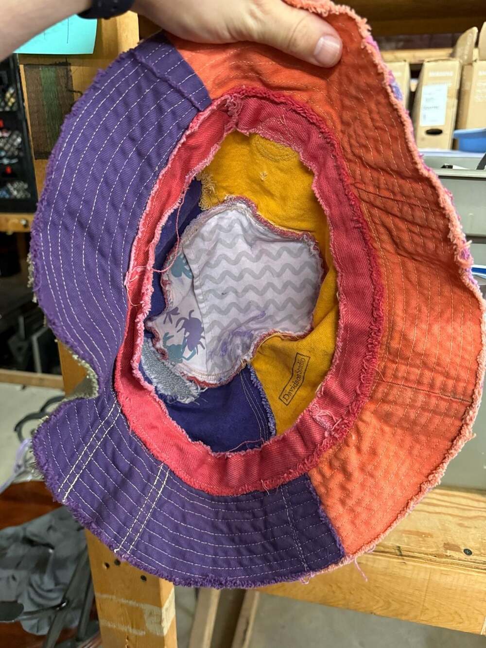 Davidson Studio Multicolor Patchwork Bucket Hat - Picture 5 of 6